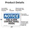 Signmission Fire Alarm Control Panel Inside OSHA Notice Sign, Aluminum, 24in W x 18in L, 2PK OS-2PACK-NS-A-1824-L-12519 - alternate 5